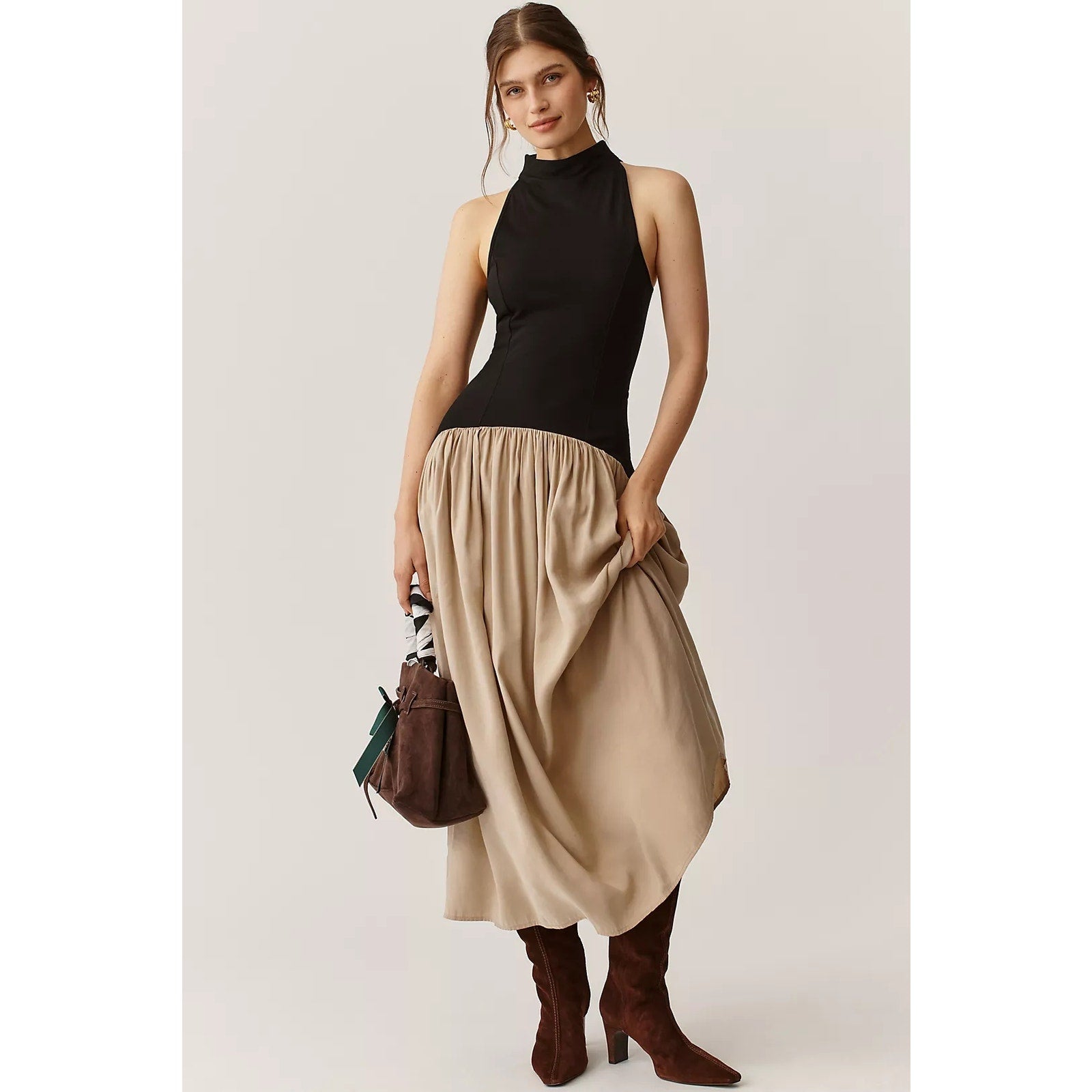 black and tan maxi dress Anthropologie Maeve Mariana Drop-Waist LARGE & – Timeless Treasurz Dry clean About the Color:Tangerine Summer maxi PROMO::STEAL35 Sentmoon Birthday Dress Breathable