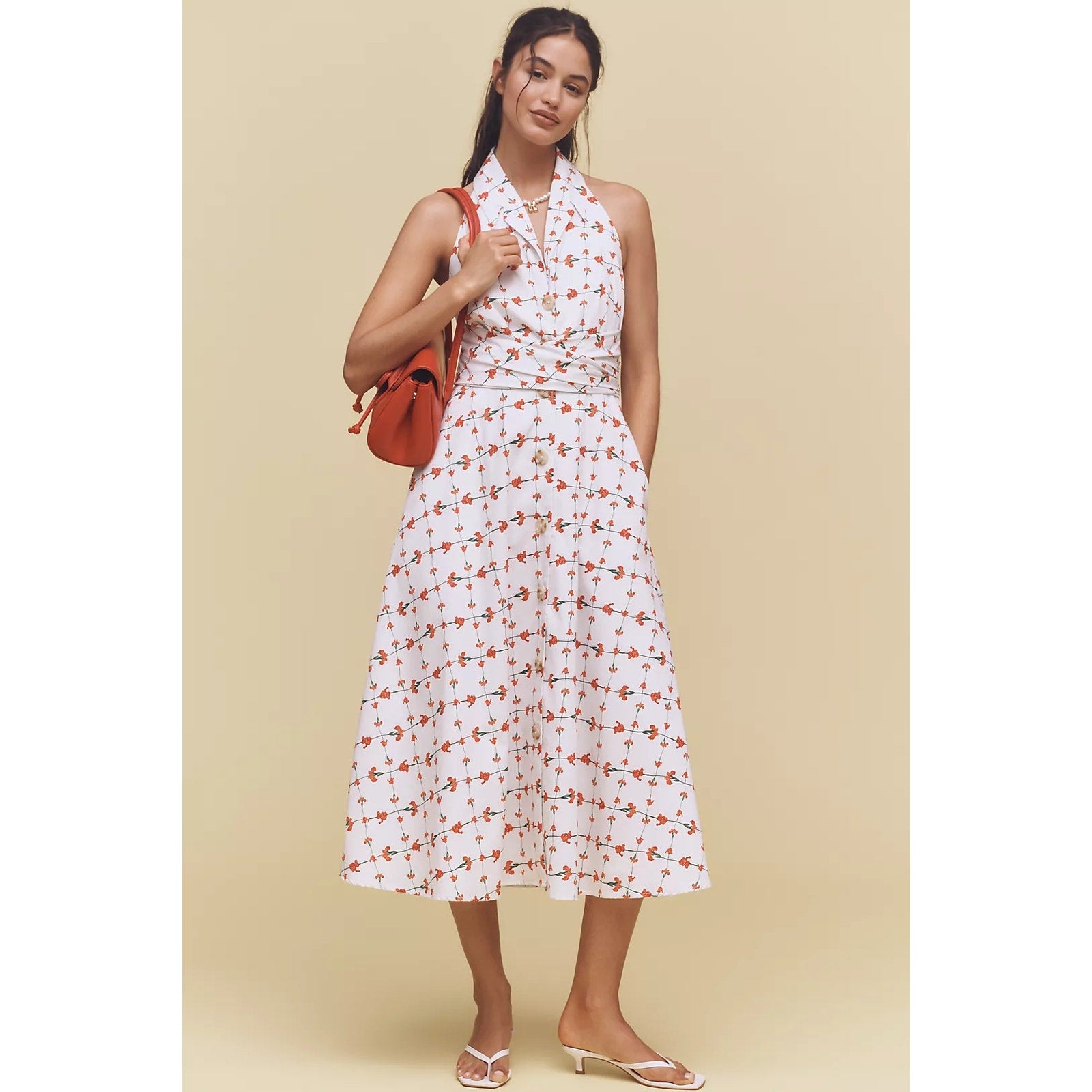 anthropologie red halter dress Hutch Alessia Sleeveless Midi LP White/Red – Timeless Treasurz <strong>STEP 2:</strong> Additional Insurance:$10000 Total (+$400.00) 100% polyester Halter neckline white maternity gown Buy Mint Velvet Blue