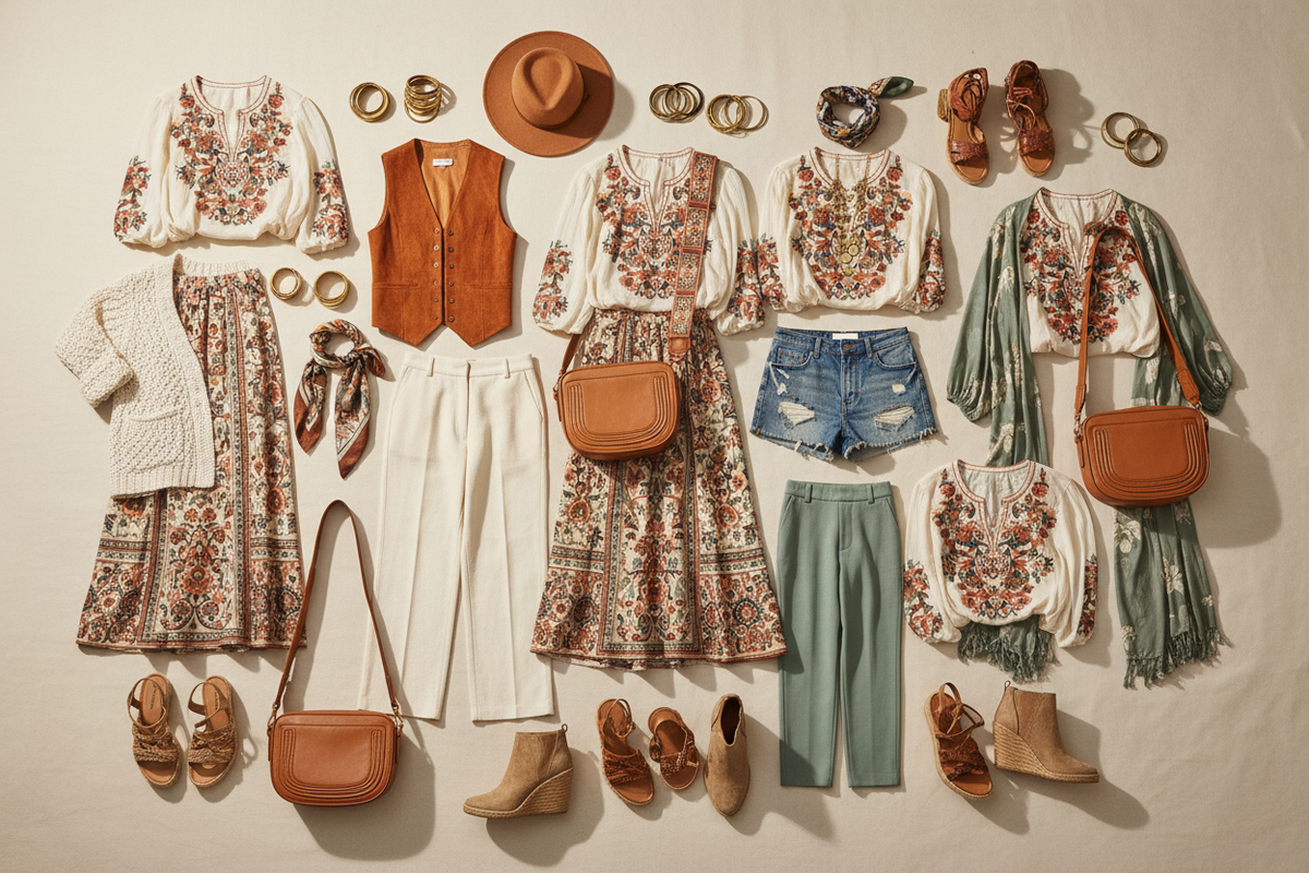 How to Build a Complete Wardrobe Around Three Boho Statement Pieces