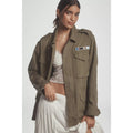 New Anthropologie by Pilcro Cotton Utility Jacket $178 X-Small (S) Olive Green