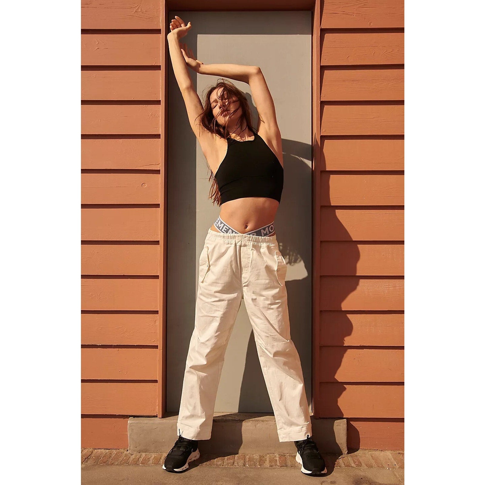 New Free People Movement Double Or Nothing Pants White Size Medium Street Wear