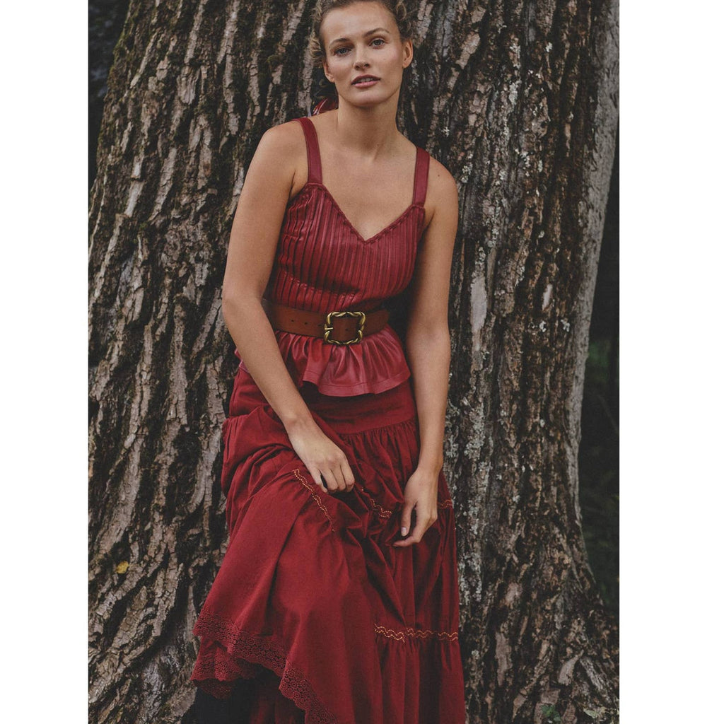 New Anthropologie Tiered Lace Maxi Skirt