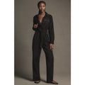 Anthropologie The Lonnie Cuffed Crop Jumpsuit by Pilcro $188 X-SMALL  Black