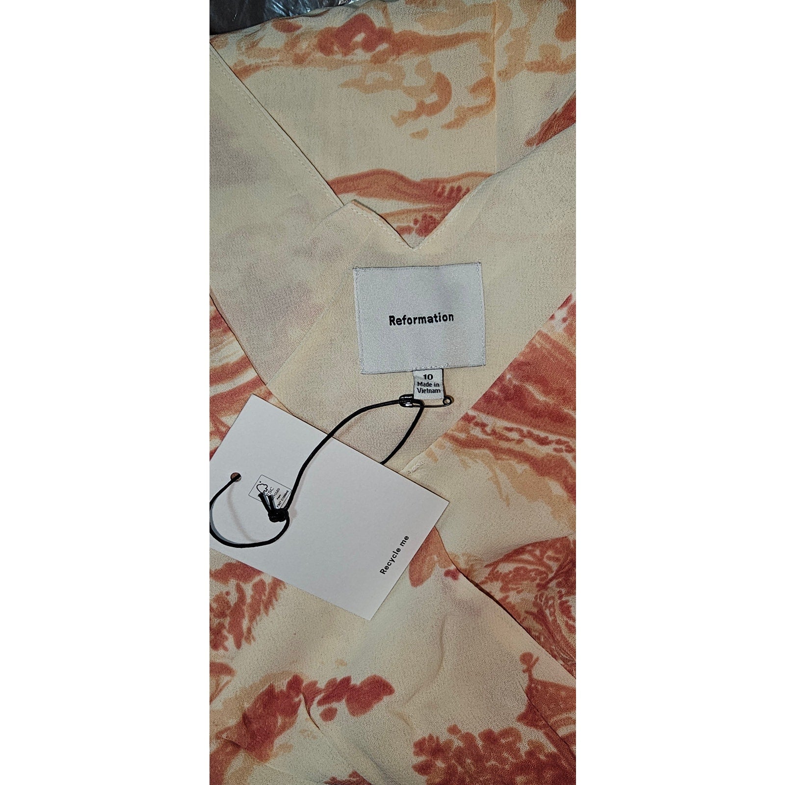 Anthropologie Reformation Farah Sleeveless V-Neck Midi Dress $248 10 Ivory