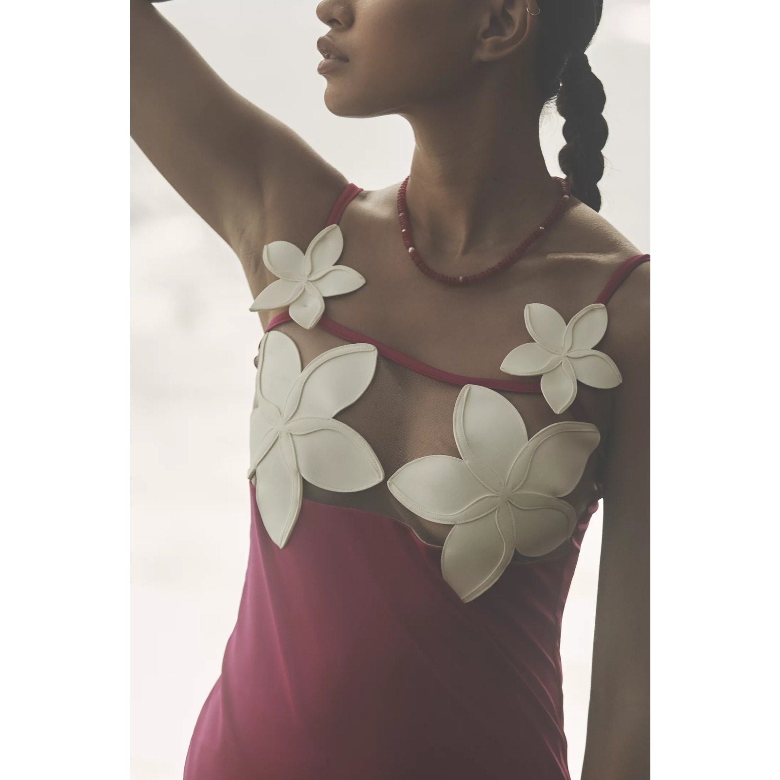 Anthropologie x Bahia Maria Plumeria Mini Dress X-Large Floral Rose Anthropologie