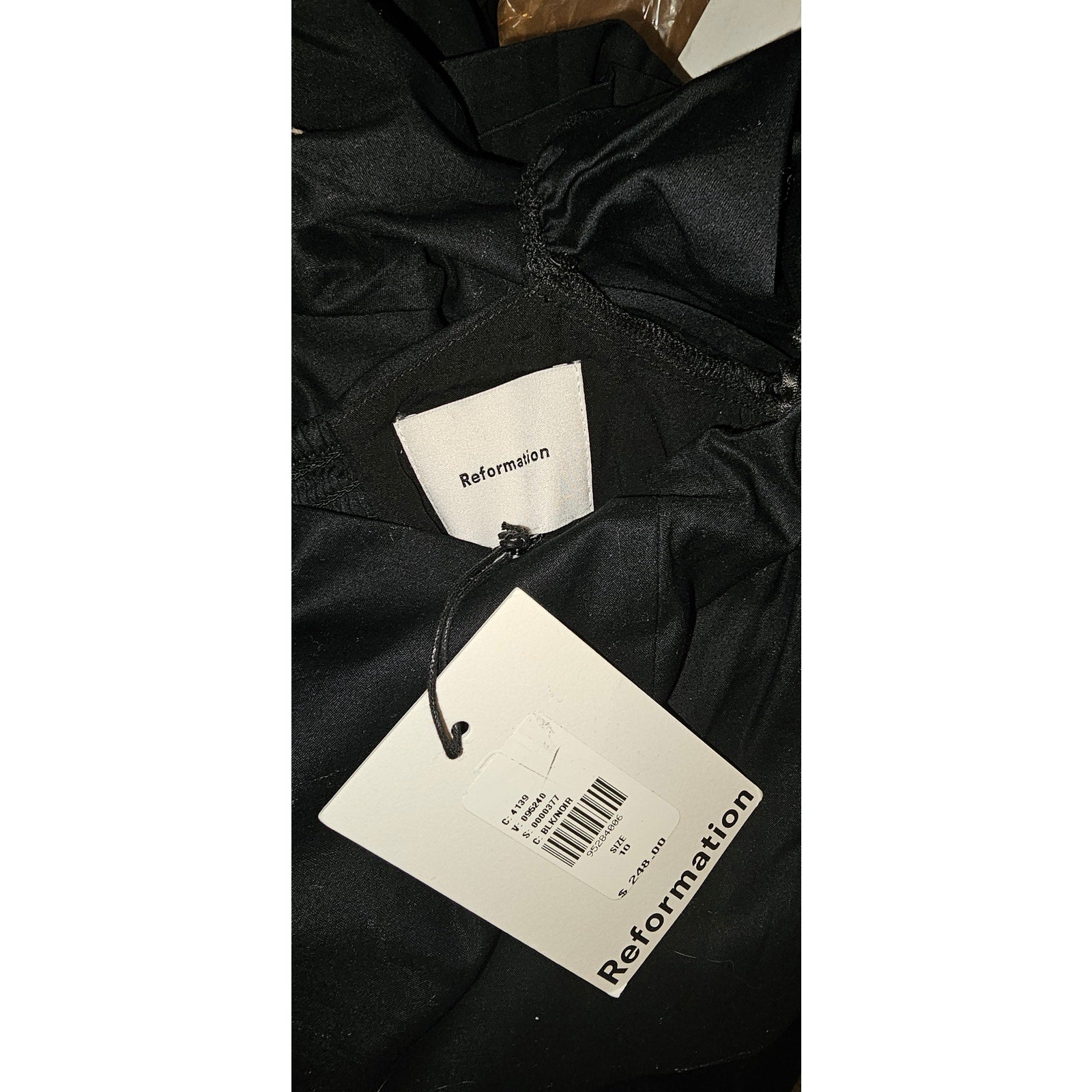 Anthropologie Reformation Luella Long Sleeve Square-Neck Mini Dress