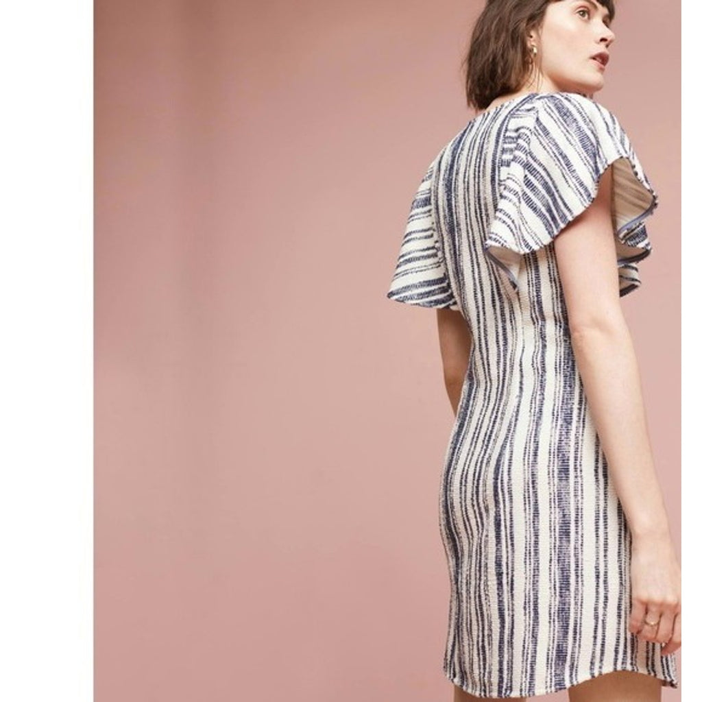 NEW Anthropologie $148 Jovanie Ruffled-Sleeve Tunic Dress by Akemi + Kin Size XS