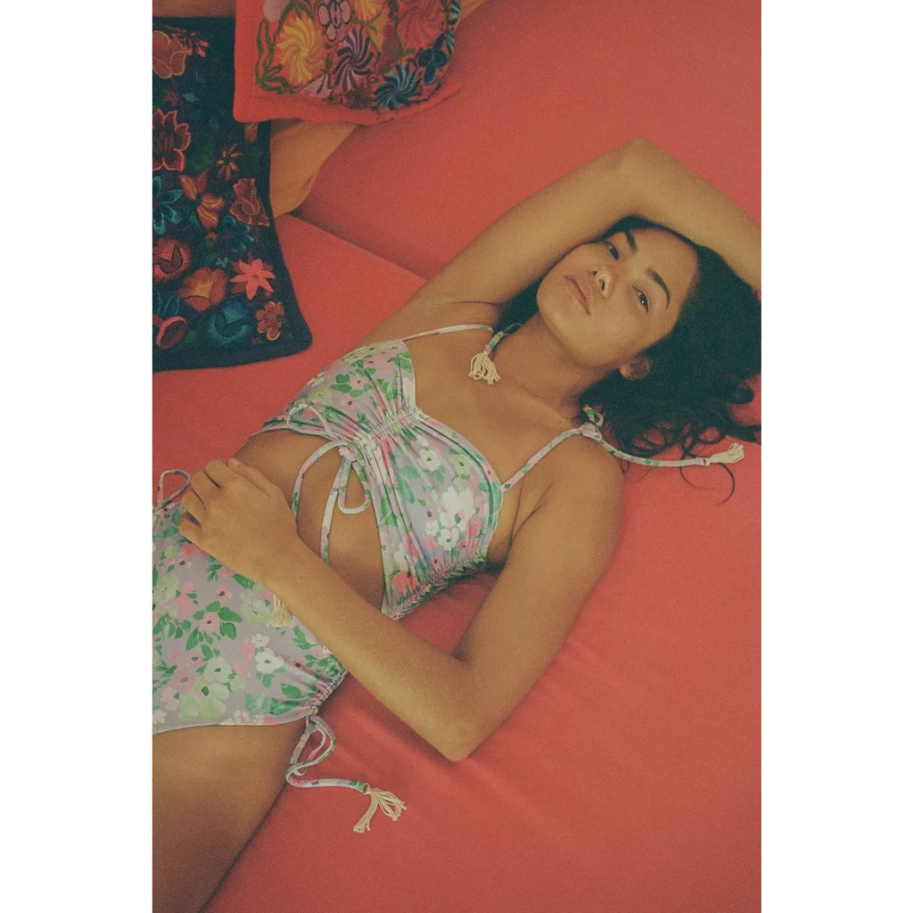 Urban Outfitters Capittana Gabriela Neon Flowers One-Piece Swimsuit M Capittana