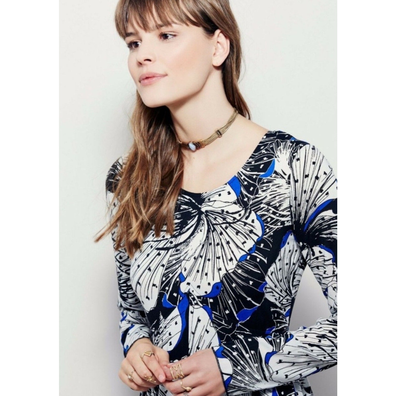 Free People Long-sleeve Maxi Dress