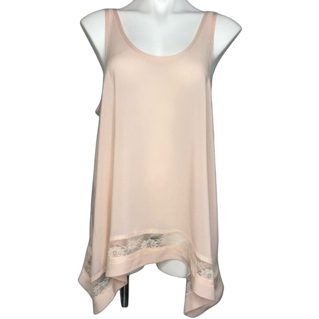 FREE PEOPLE INTIMATELY Outlined High Low Cami SMALL Shell Pink Free People