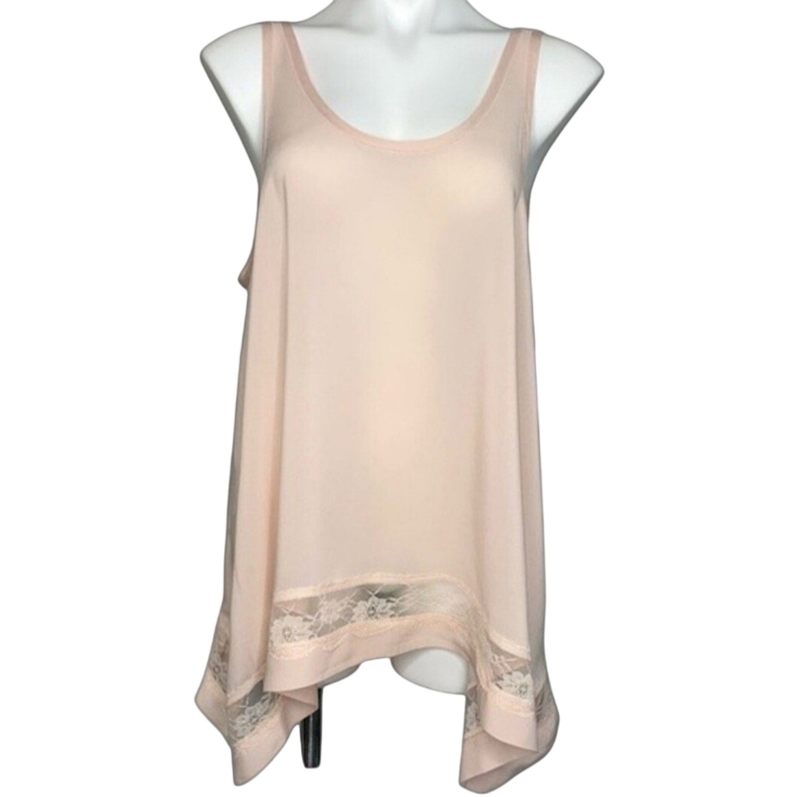 FREE PEOPLE INTIMATELY Outlined High Low Cami SMALL Shell Pink Free People