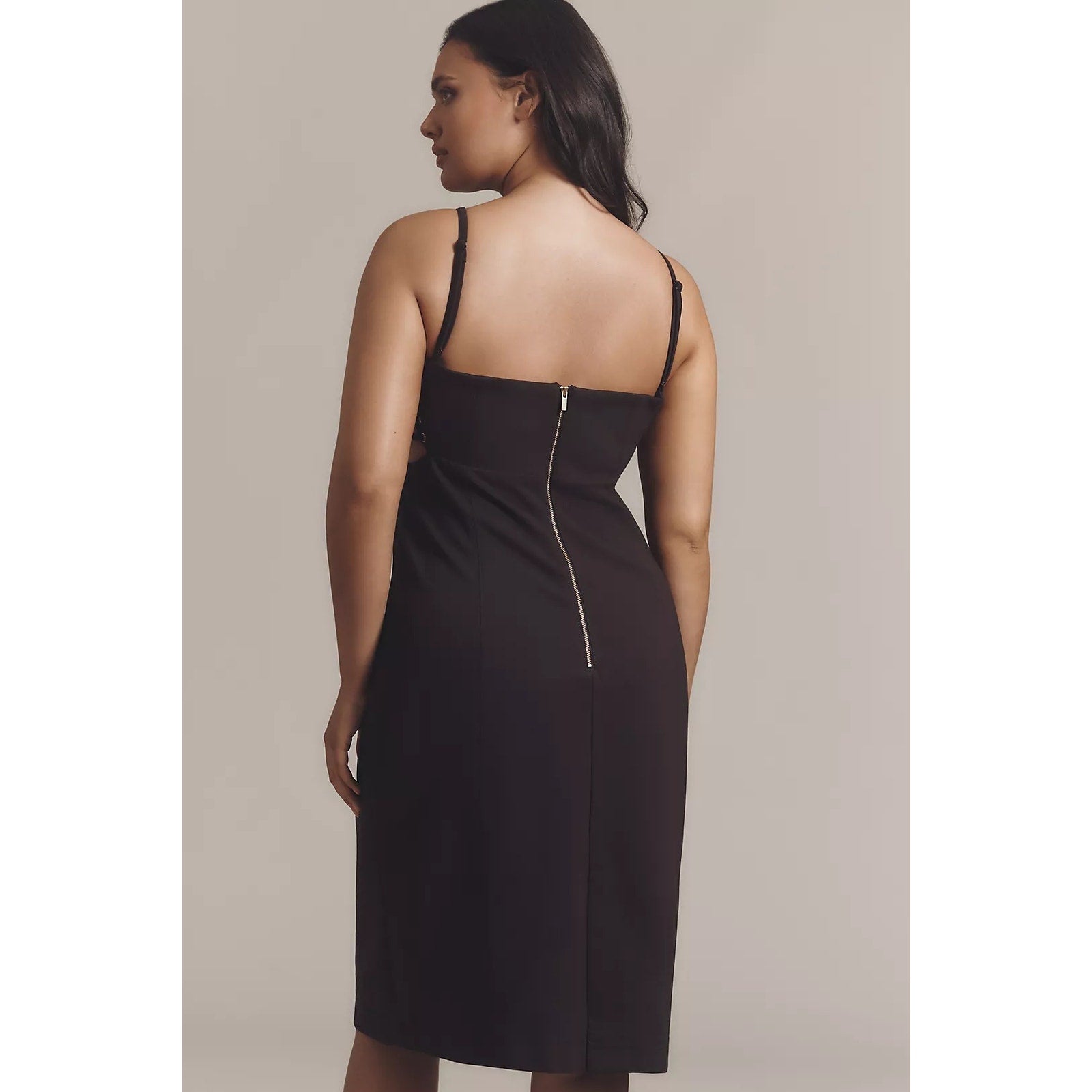 ANTHROPOLOGIE Maeve Sleeveless Corset Slim Knee-Length Dress PLUS 1X Anthropologie