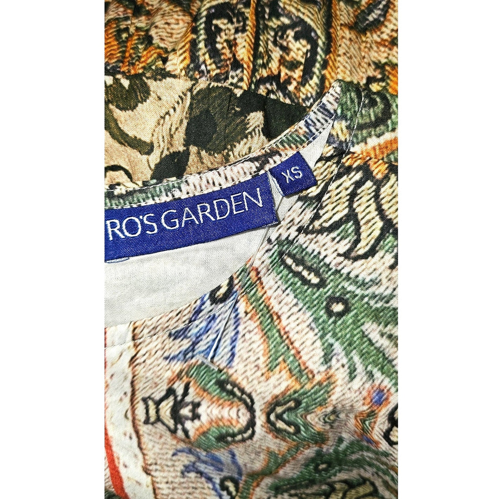 New Anthropologie Ro's Garden Rene Mini Dress $185 XS Floral Resortwear