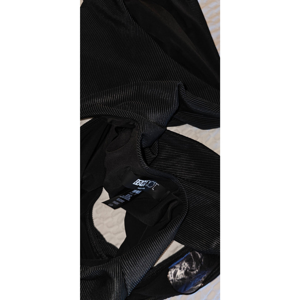 New FREE PEOPLE Beach Riot Celine Ribbed One-Piece Retail $148 X-SMALL Black