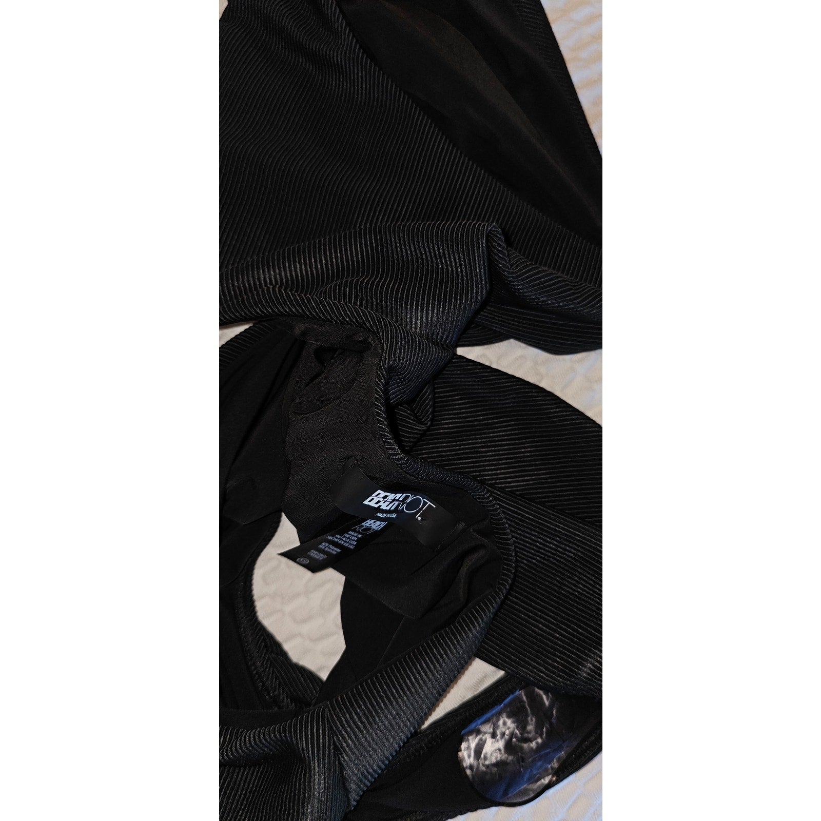 New FREE PEOPLE Beach Riot Celine Ribbed One-Piece Retail $148 X-SMALL Black