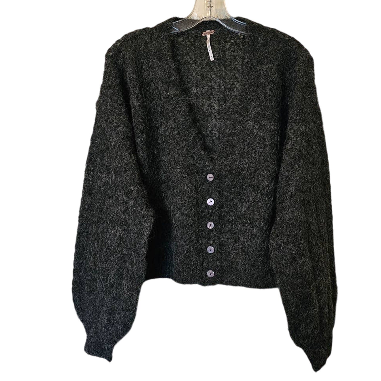 Free People Button Amelia Cardi Alpaca Sweater