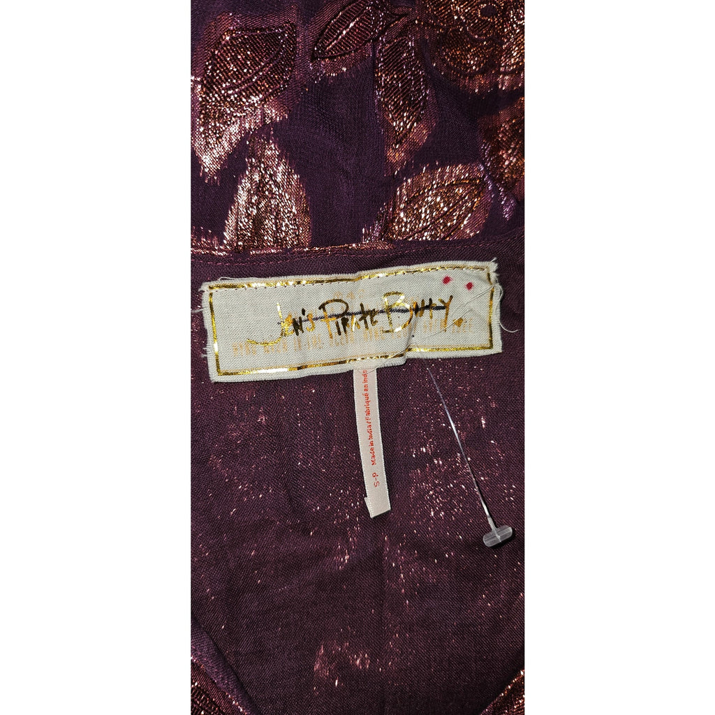 New Free People x Jen's Pirate Booty Rising Star Mini Dress $209 SMALL Burgundy