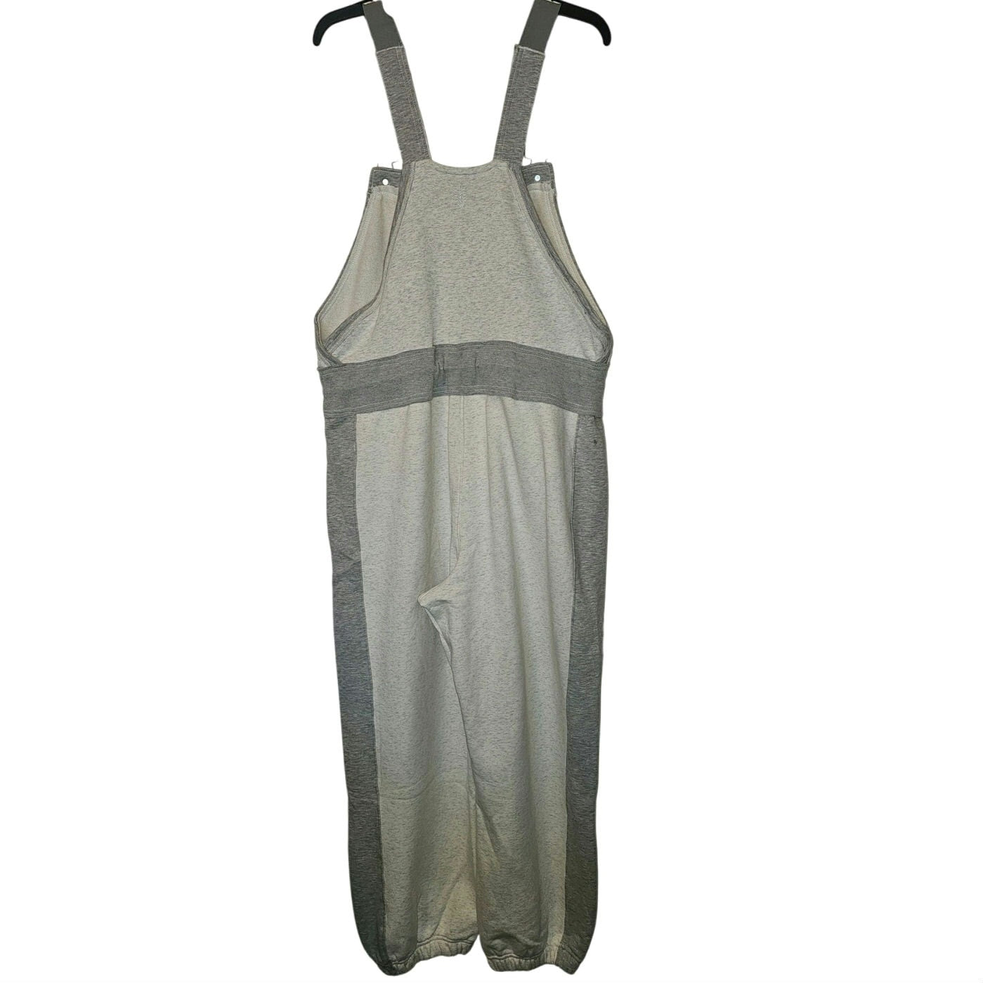 New Free People MOVEMENT Making It Overalls $168 X-LARGE Heather Grey Combo
