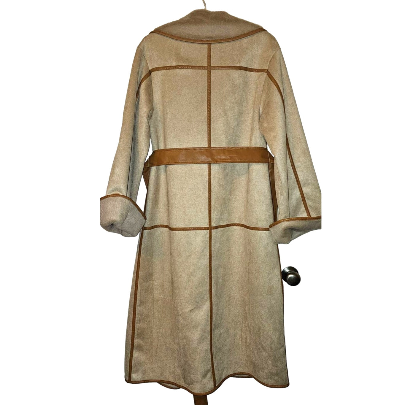 New Free People x  Marei 1998 Sweet Pea Duster $835 Overcoat XS/S Faux Fur Lined
