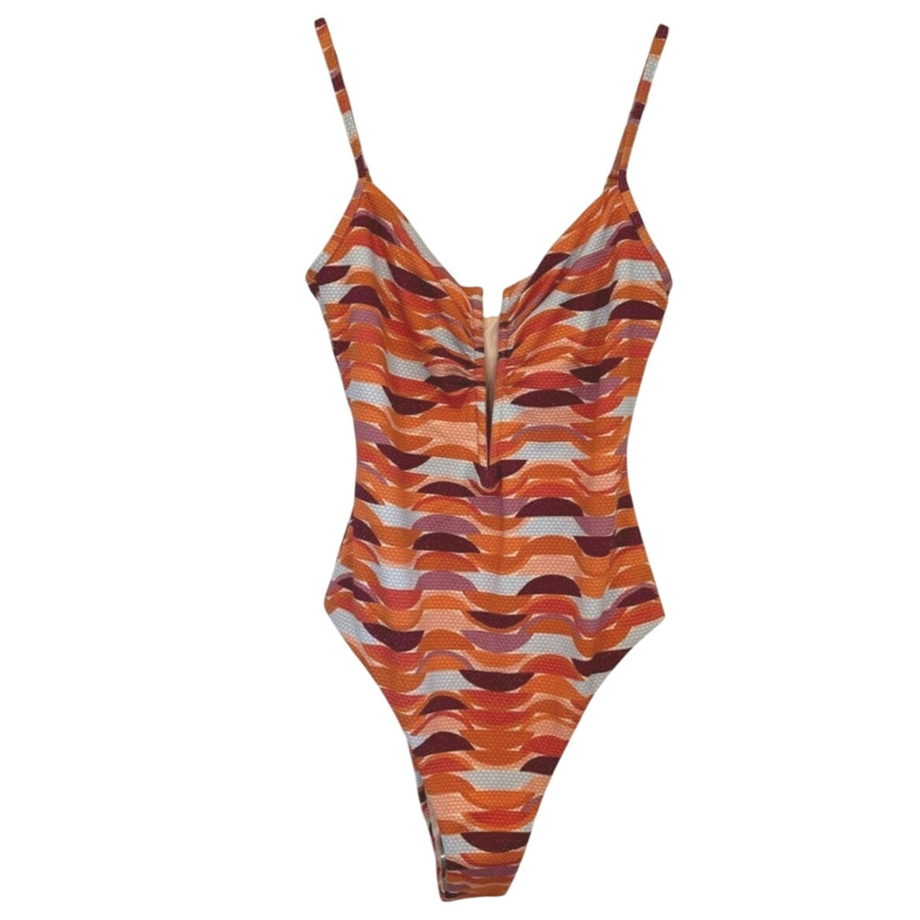 Anthropologie LSPACE Roxanne One-Piece Swimsuit MEDIUM Orange Anthropologie
