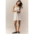 Anthropologie Forever That Girl Airy Babydoll Mini Dress SMALL White Anthropologie
