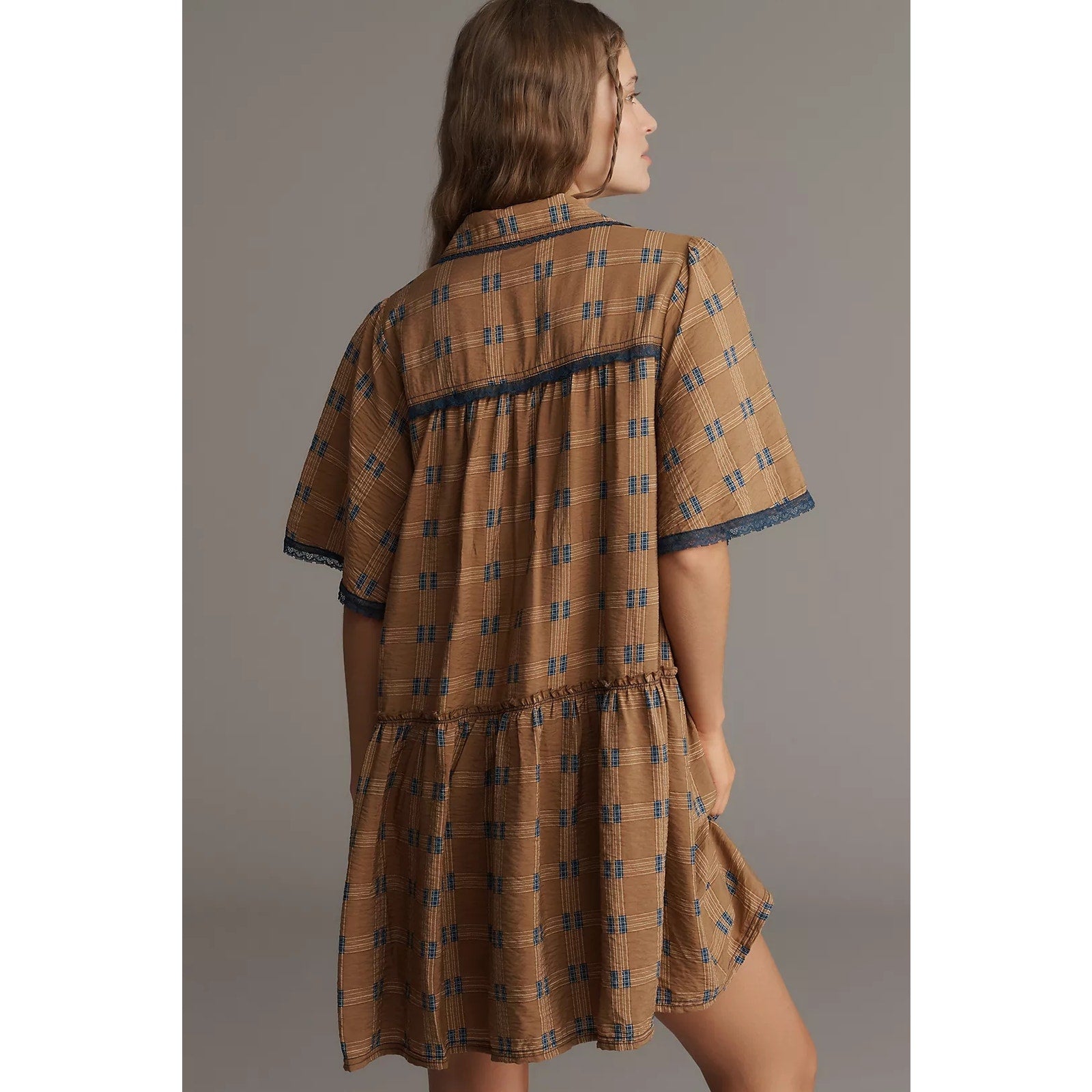Anthropologie Pilcro Short-Sleeve Tunic Shirt Dress