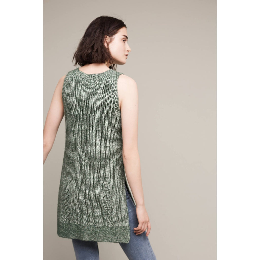 New Anthropologie Mason Sleeveless Knit Sweater Lili's Closet $148 Large Green