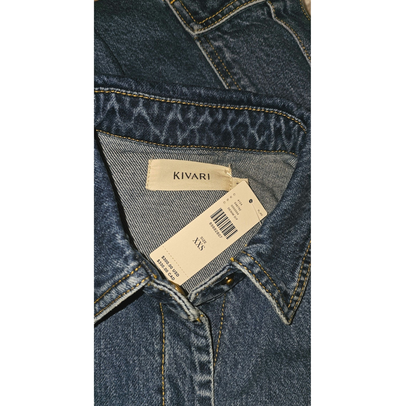 Anthropologie x KIVARI Natalie Short-Sleeve Denim Jumpsuit $300 XXS US Sz 0