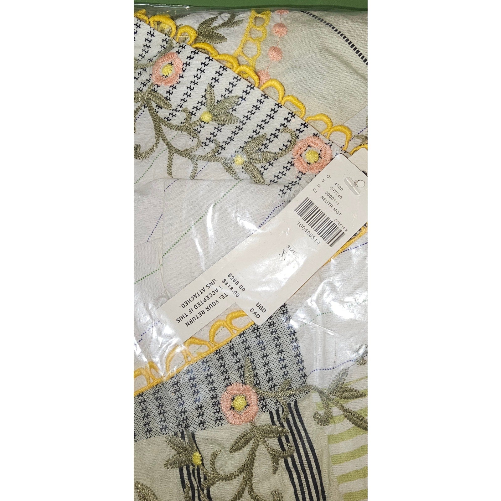 Anthropologie Sleeveless V-Neck Asymmetric Midi Dress X-LARGE Anthropologie