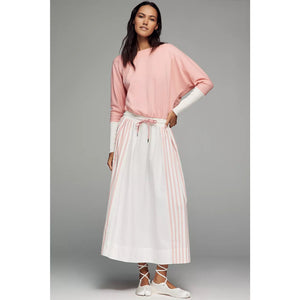 Anthropologie Daily Practice Twofer Long-Sleeve Maxi Dress LARGE Pink