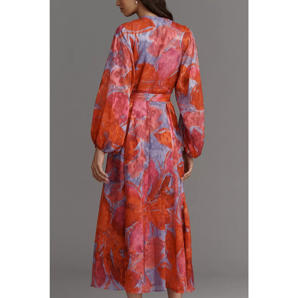 Anthropologie Hutch Long-sleeve Wrap Dress