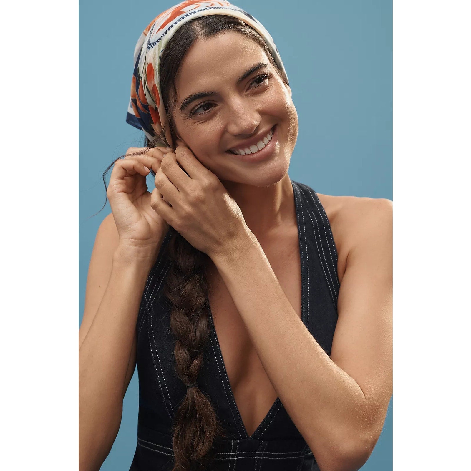 Anthropologie Pilcro Halter Deep-V Seamed Open-Back Mini Dress $158 X-LARGE