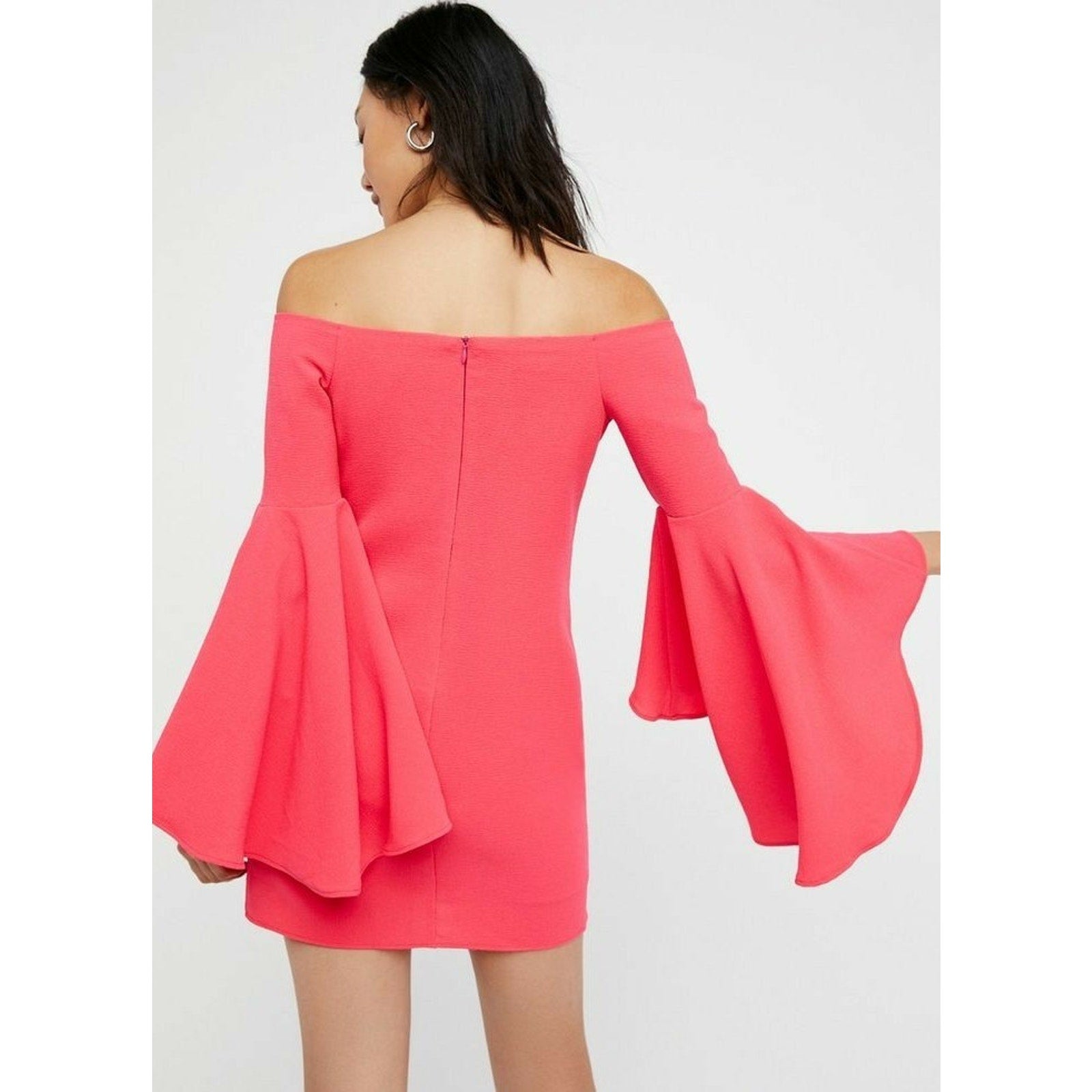 NEW Free People Backstage $154 Women's Pink Let's Dance Mini Dress XS
