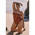 Beach Riot x Anthropologie Mica One-Piece Swimsuit PLUS 2X Brown Anthropologie
