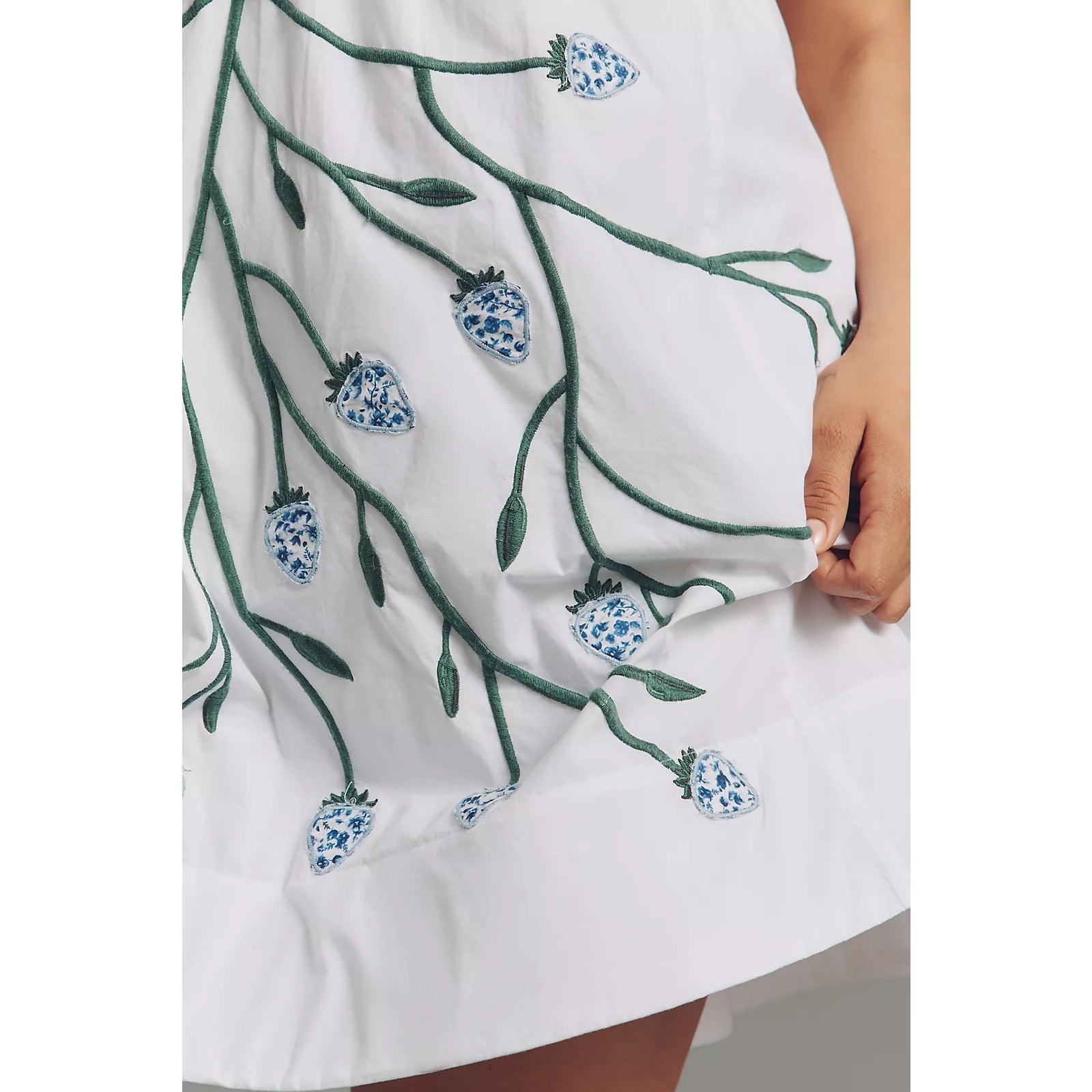 Anthropologie Maeve Cotton Sleeveless V-Neck Mini Babydoll Dress Sz 1X Anthropologie