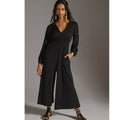 Anthropologie Hutch V-Neck Wide-Leg  Jumpsuit