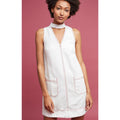 New Anthropologie Holding Horses White Seamed Cutout Mini Dress $138 XS