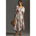 Anthropologie The Somerset Maxi Dress Puff-Sleeve Edition XS Floral Anthropologie