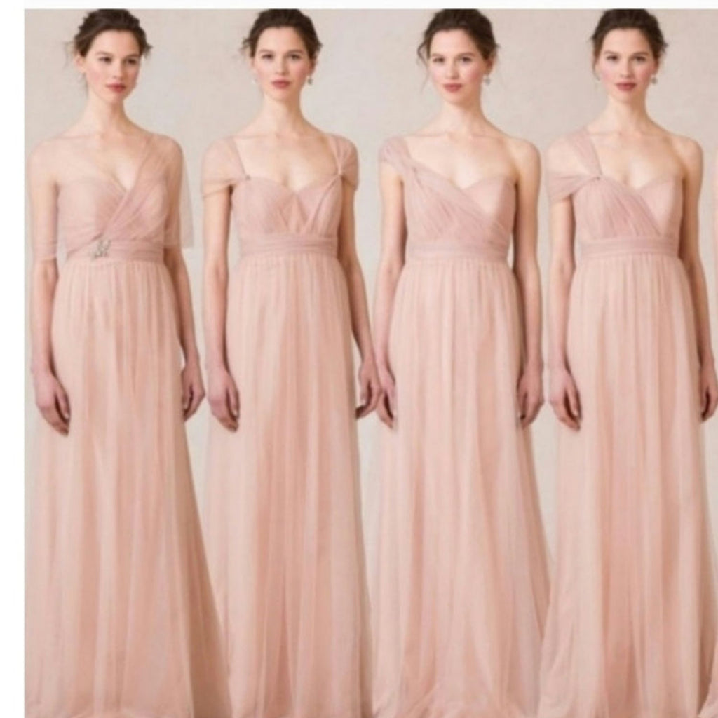 New Anthropologie BHLDN Jenny Yoo Annabelle Convertible Maxi Dress $260 Sz 6
