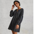 New Anthropologie x AFTERNOON Siobhan Tunic Dress $168 SIZE 2 Black Long Sleeve