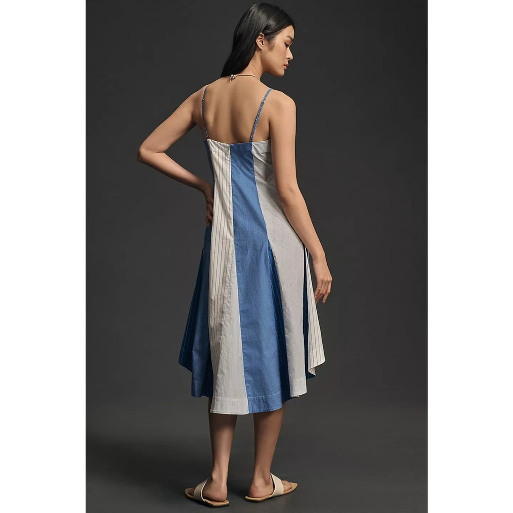 Anthropologie Plenty by Tracy Reese V-Neck High-Low Dress X-SMALL Blue Anthropologie
