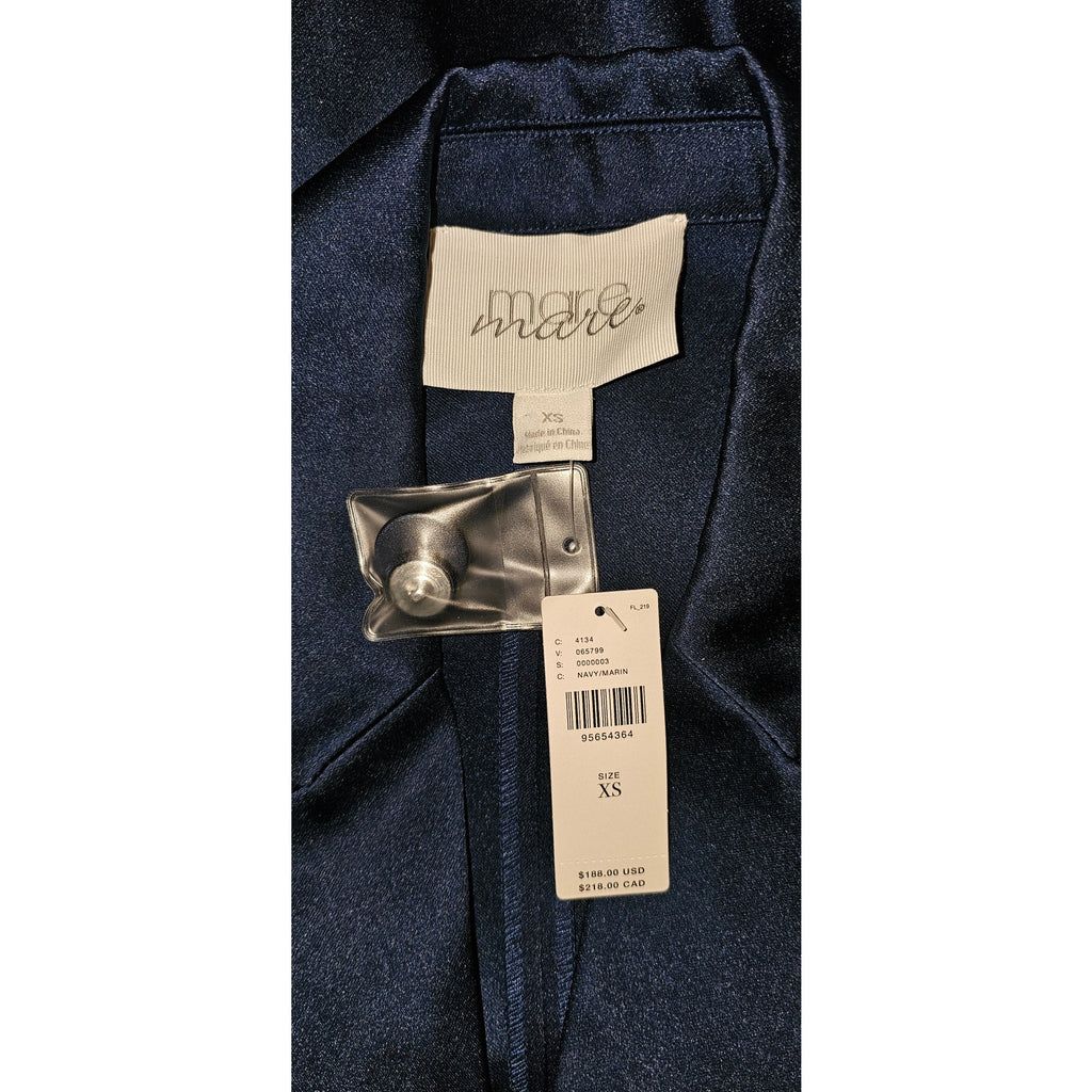 New Anthropologie x Mare Mare V-Neck Blazer Romper $188 X-SMALL Navy
