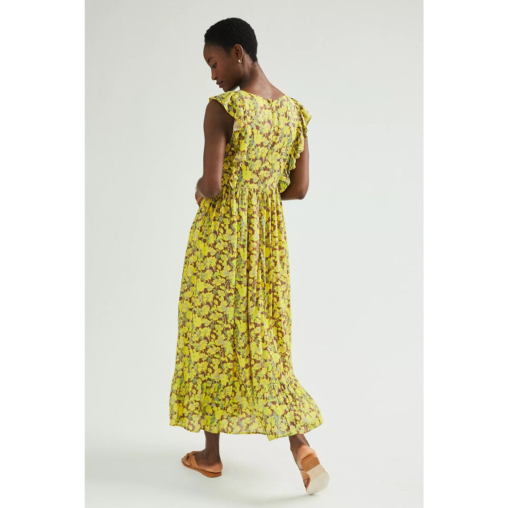 New Anthropologie Lenore Maxi Dress by Ranna Gill Size XS Boho Abstract