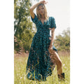 Anthropologie The Katerina Button-Front Dress Velvet Edition SMALL Blue Anthropologie
