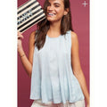 NEW Anthropologie eri + ali Sky Blue swing tank Petite Small