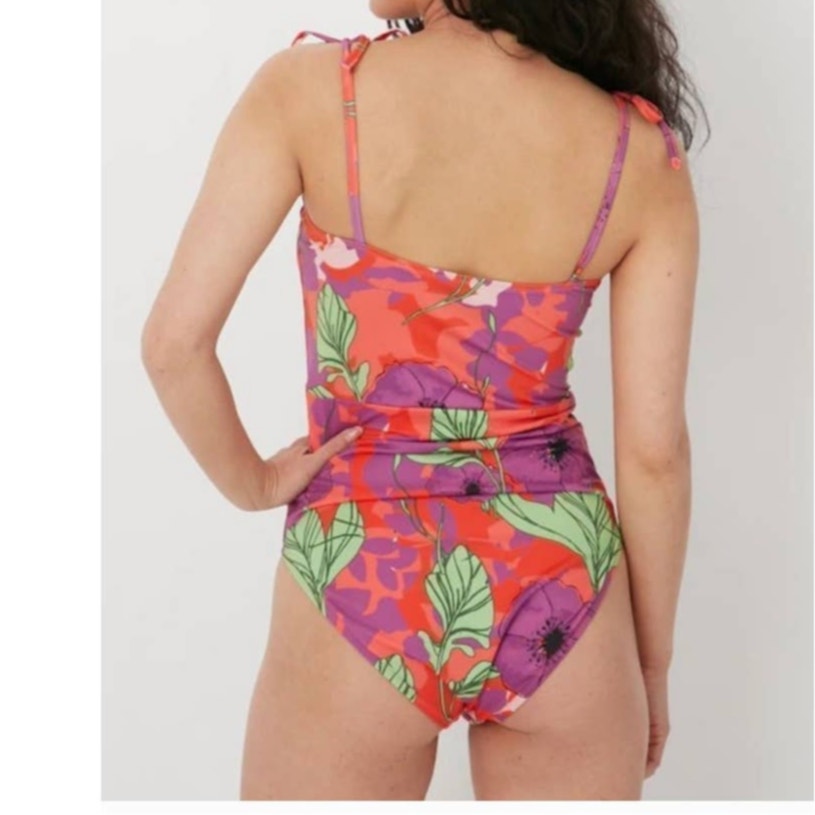 New Free People x Beth Richards Straight One-Piece Floral Swimsuit $250 SMALL