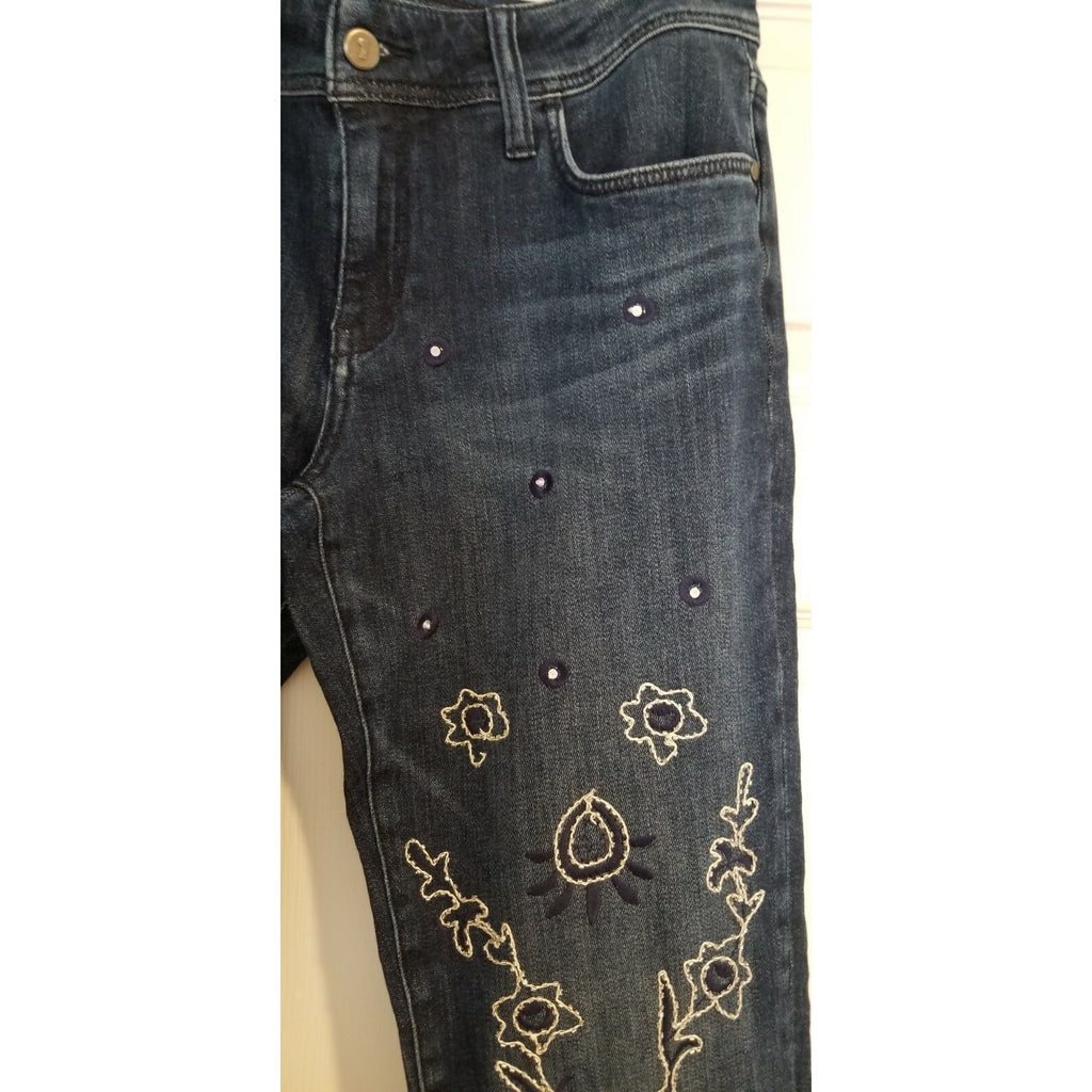 NEW Anthropologie Pilcro Boy Fit Embellished Jeans Size 27