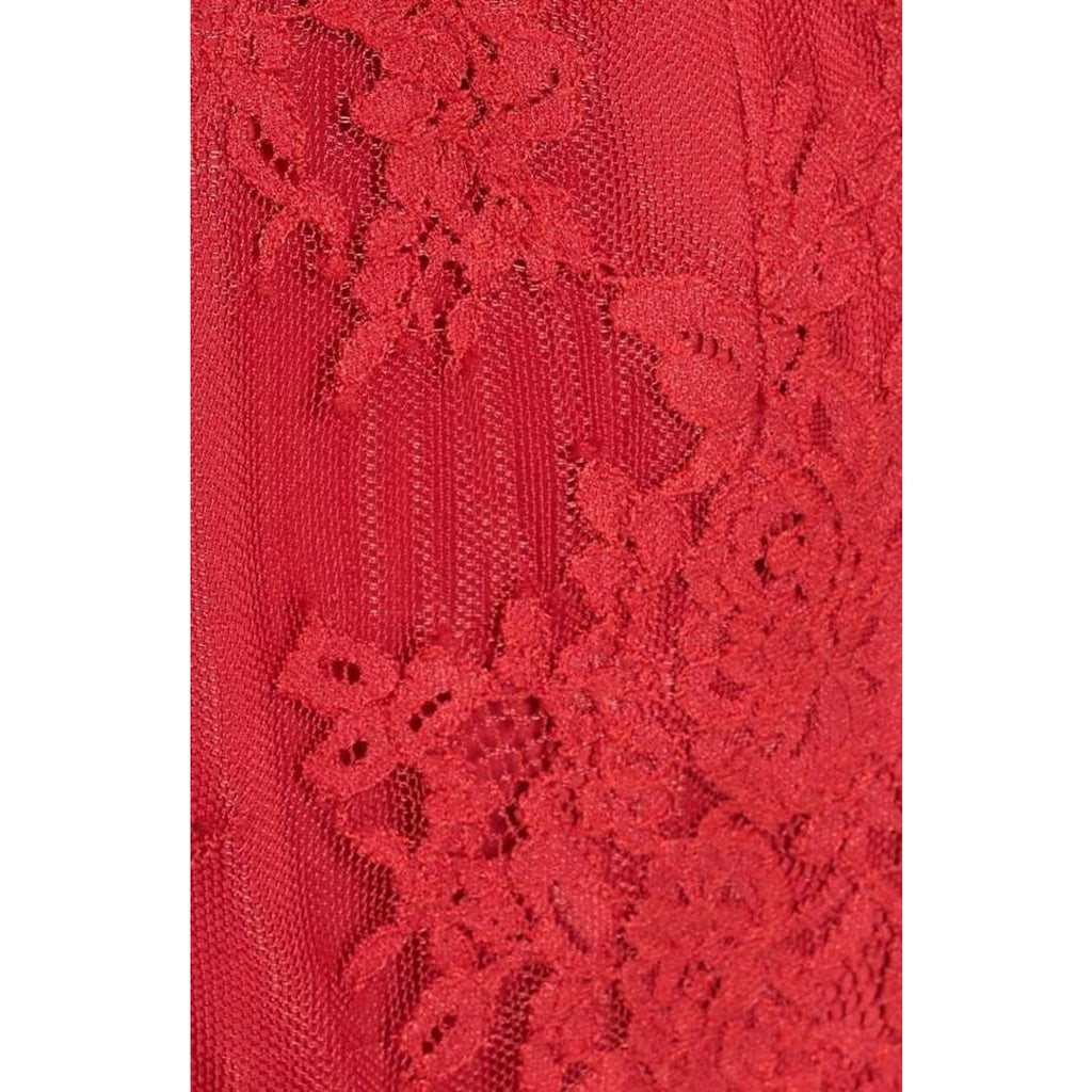NEW NBD Azealia Floral Lace Romper Cherry $226 Size Small