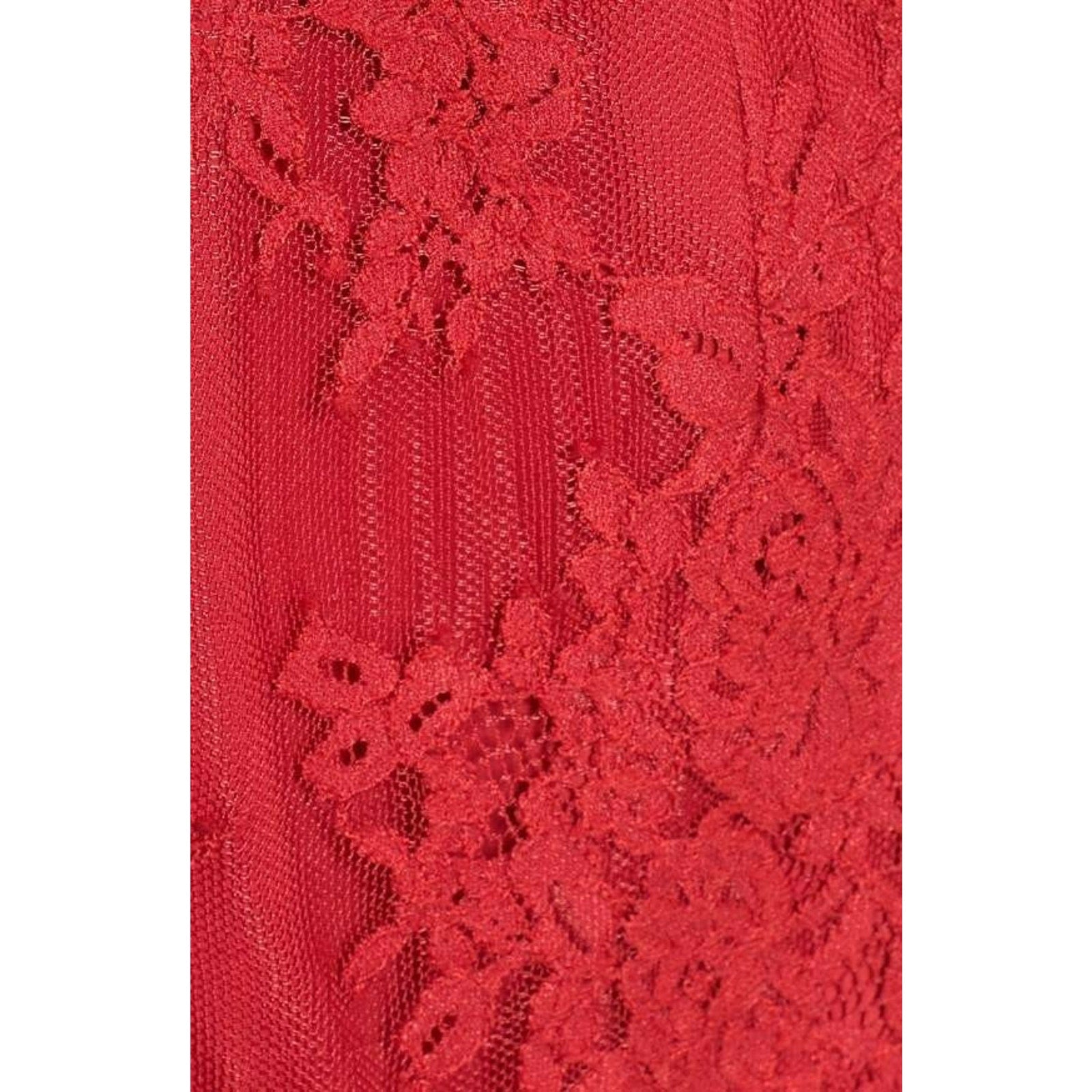 NEW NBD Azealia Floral Lace Romper Cherry $226 Size Small