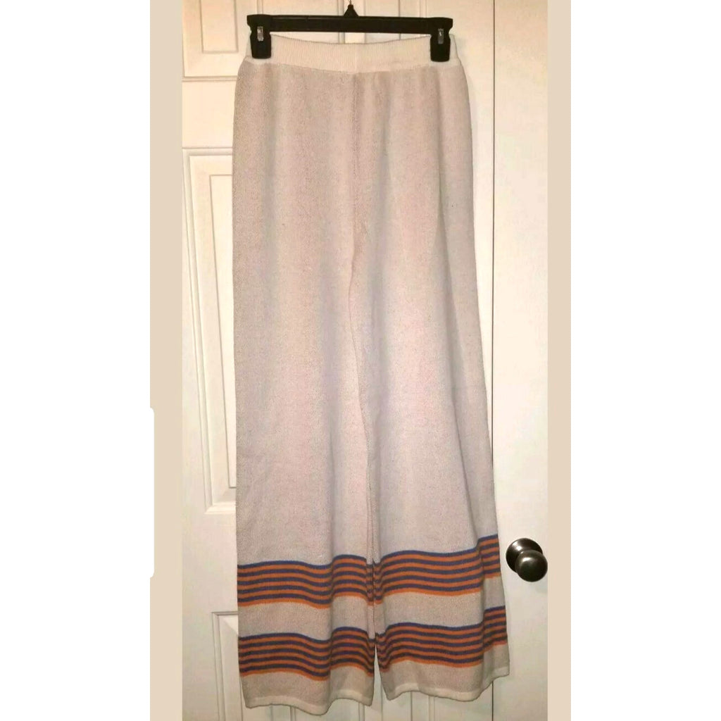 NEW Anthropologie $180 Hvar Striped Wide-Leg Knit Pants By Azulu Size 4
